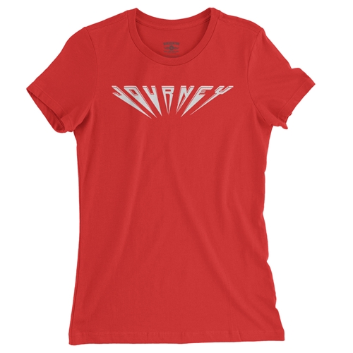 Journey Logo Ladies T Shirt - Relaxed Fit - ladiesred