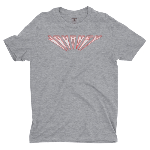 Journey Logo T-Shirt - Lightweight Vintage Style - vintageathleticheather