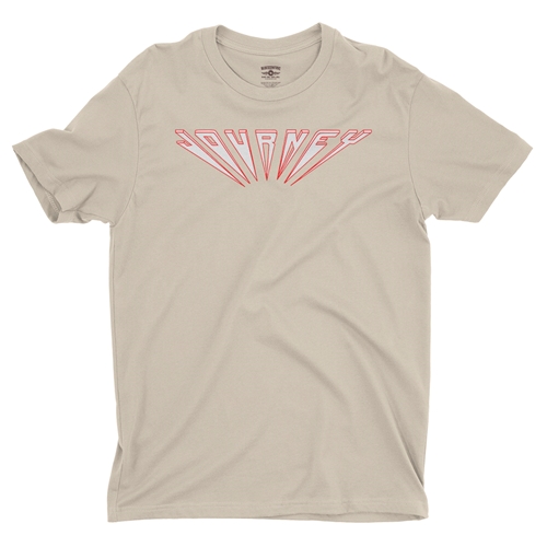 Journey Logo T-Shirt - Lightweight Vintage Style - vintagecream