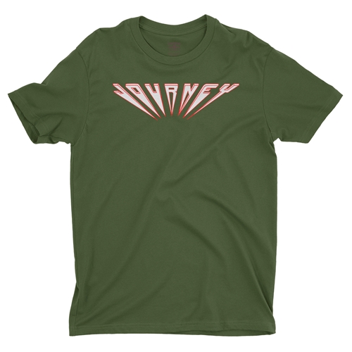 Journey Logo T-Shirt - Lightweight Vintage Style - vintageolive