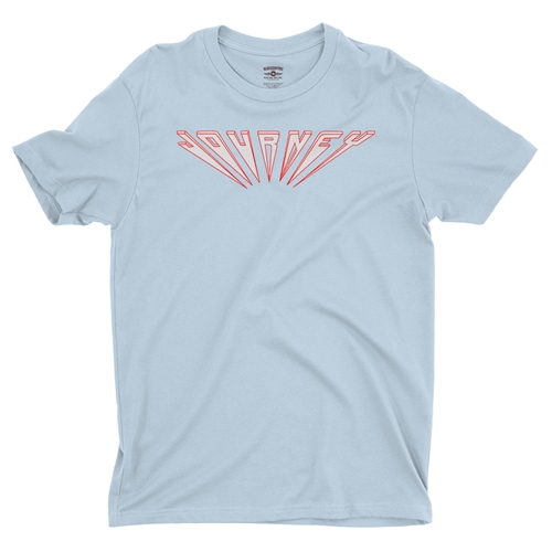 Journey Logo T-Shirt - Lightweight Vintage Style - vintagethrowbackblue