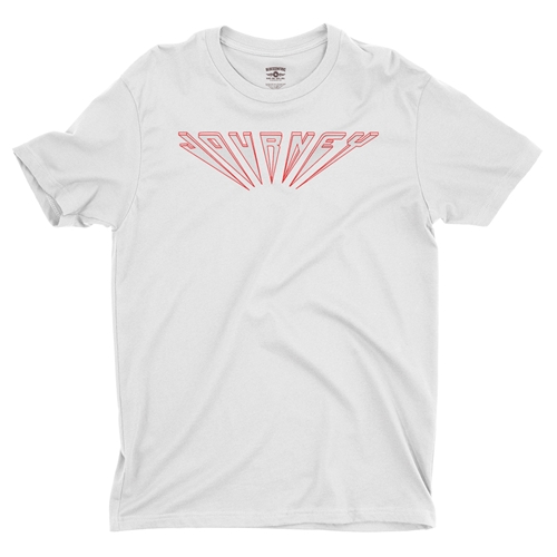 Journey Logo T-Shirt - Lightweight Vintage Style - vintagewhite