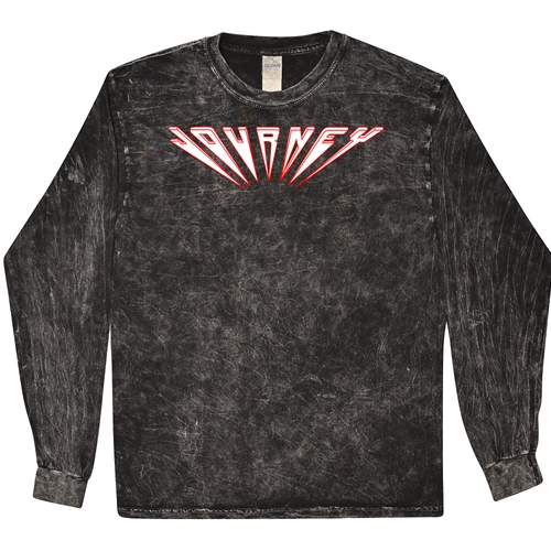 Journey Logo Long Sleeve T-Shirt - Black Mineral Wash