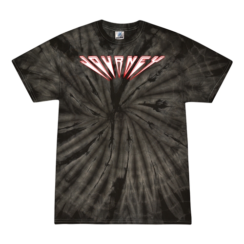 Journey Logo Tie-Dye T-Shirt - Black