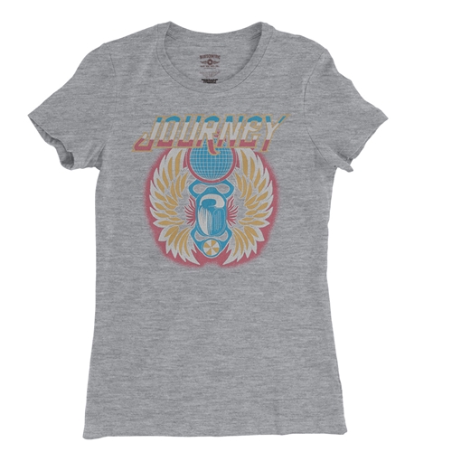 Patriotic Journey Vintage Ladies T Shirt - Relaxed Fit - ladiesathleticheather