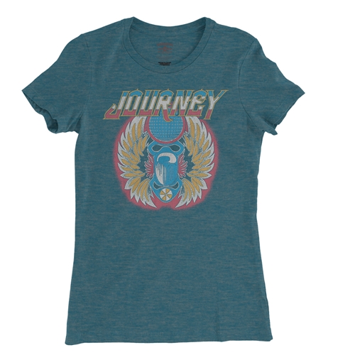 Patriotic Journey Vintage Ladies T Shirt - Relaxed Fit - ladiesheatherdeepteal