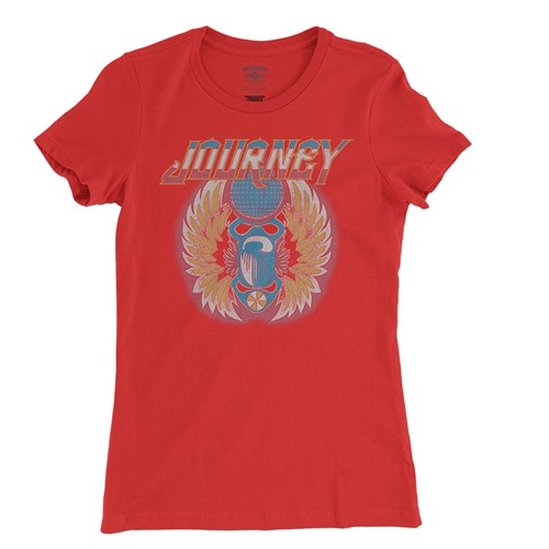 Patriotic Journey Vintage Ladies T Shirt - Relaxed Fit - ladiesred