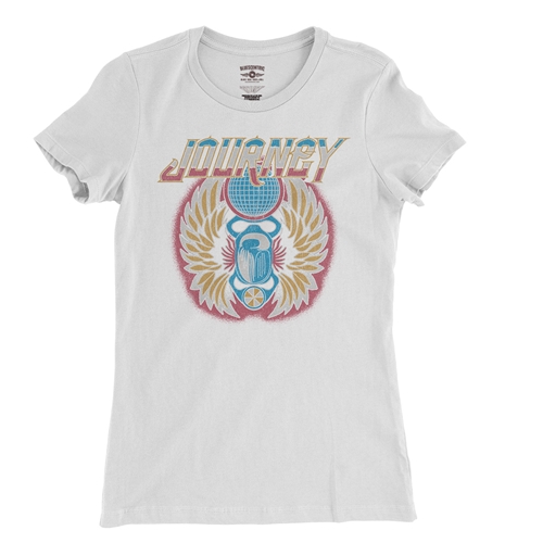 Patriotic Journey Vintage Ladies T Shirt - Relaxed Fit - ladieswhite