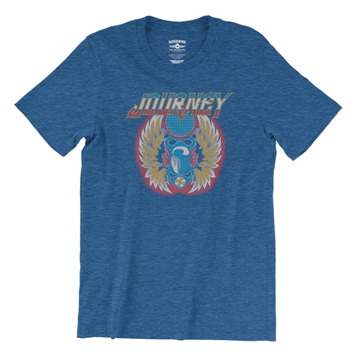 Patriotic Journey Vintage T-Shirt - Lightweight Vintage Style - vintageheatherroyalblue