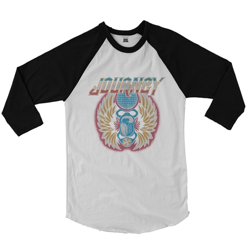 Patriotic Journey Vintage Baseball T-Shirt - raglanwhiteblacksleeve