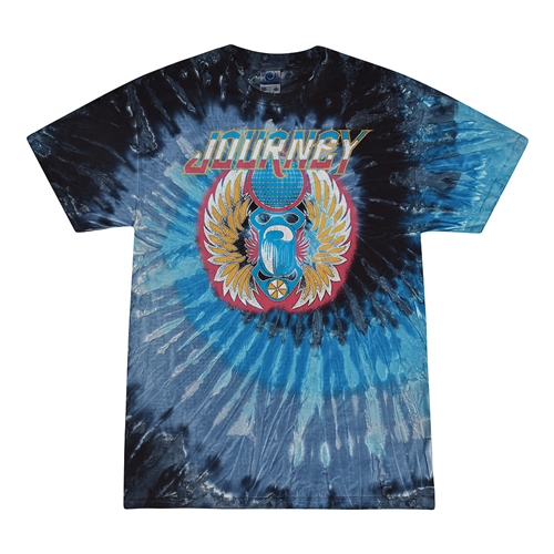 Patriotic Journey Vintage Tie-Dye T-Shirt - Blue