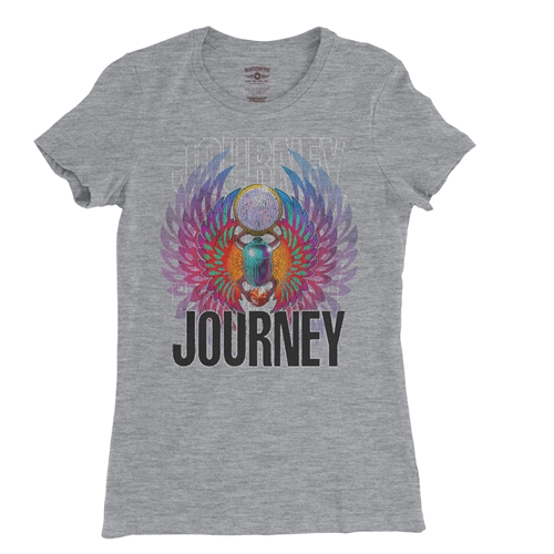Journey Graphic Ladies T Shirt - Relaxed Fit - ladiesathleticheather