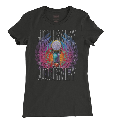 Journey Graphic Ladies T Shirt - Relaxed Fit - ladiesblack