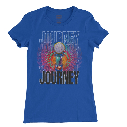 Journey Graphic Ladies T Shirt - Relaxed Fit - ladiesblue
