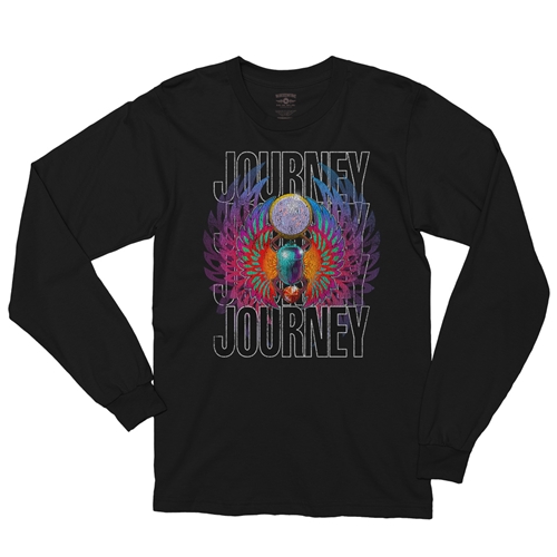 Journey Graphic Long Sleeve T-Shirt - longsleeveblack
