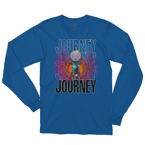 Journey Graphic Long Sleeve T-Shirt - longsleeveblue