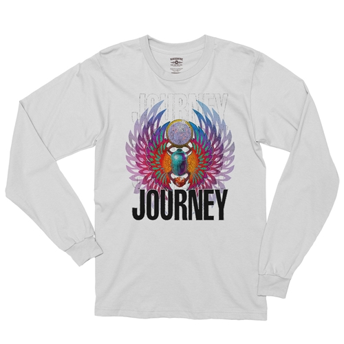 Journey Graphic Long Sleeve T-Shirt - longsleevewhite