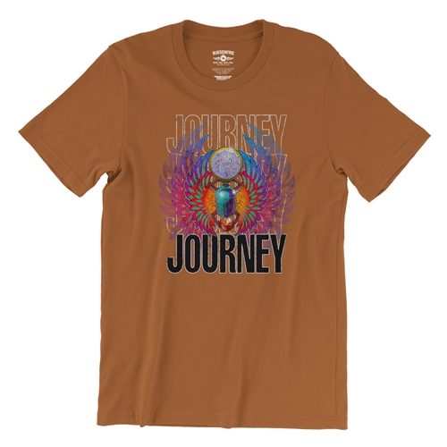 Journey Graphic T-Shirt - Lightweight Vintage Style - vintageburntorange