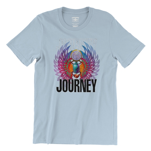 Journey Graphic T-Shirt - Lightweight Vintage Style - vintagethrowbackblue