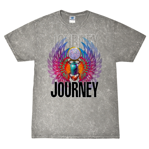 Journey Graphic T-Shirt - Grey Mineral Wash