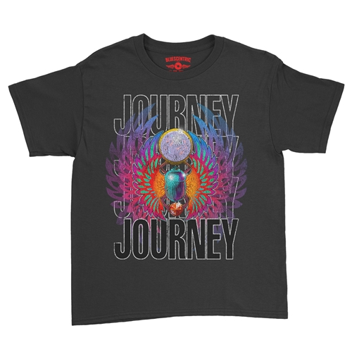 Journey Graphic Youth T-Shirt - Lightweight Vintage Children & Toddlers - youthblack