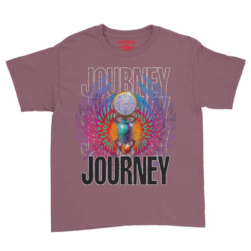 Journey Graphic Youth T-Shirt - Lightweight Vintage Children & Toddlers - youthheathermaroon