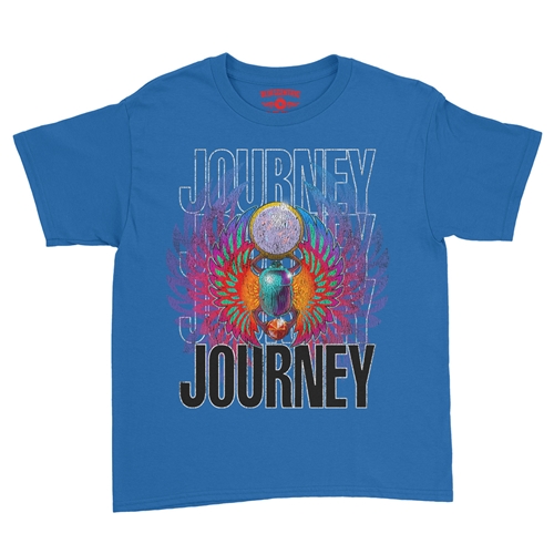 Journey Graphic Youth T-Shirt - Lightweight Vintage Children & Toddlers - youthroyalblue