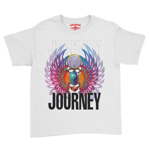 Journey Graphic Youth T-Shirt - Lightweight Vintage Children & Toddlers - youthwhite