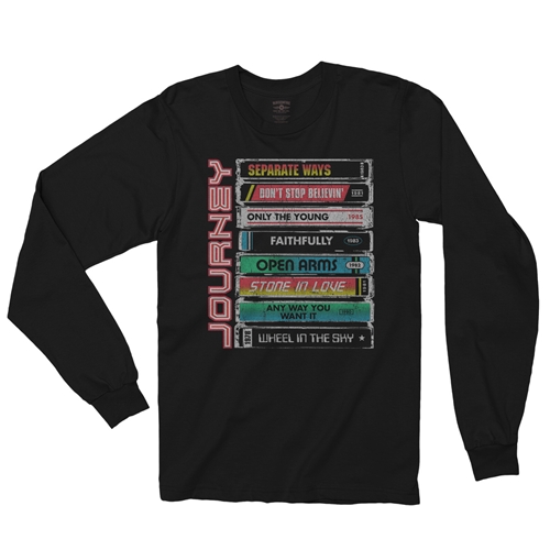 Journey Tape Stack Long Sleeve T-Shirt - longsleeveblack