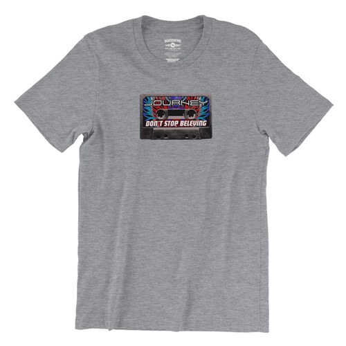 Journey Tape Stack T-Shirt - Lightweight Vintage Style - vintageathleticheather