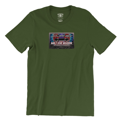 Journey Tape Stack T-Shirt - Lightweight Vintage Style - vintageolive