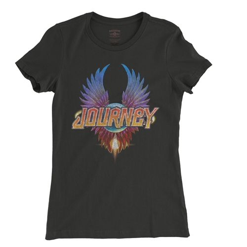 Colorful Journey Scarab Logo Ladies T Shirt - Relaxed Fit - ladiesblack