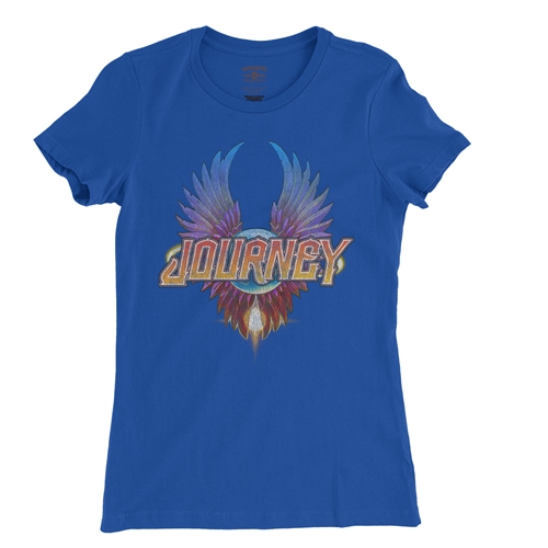 Colorful Journey Scarab Logo Ladies T Shirt - Relaxed Fit - ladiesblue