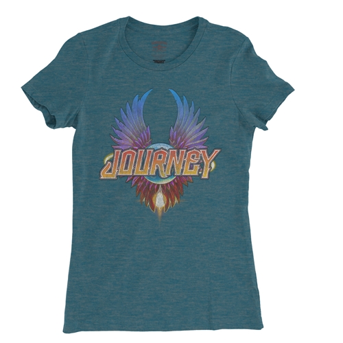 Colorful Journey Scarab Logo Ladies T Shirt - Relaxed Fit - ladiesheatherdeepteal