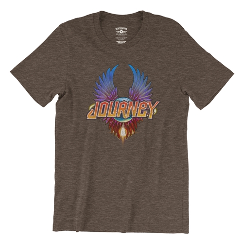 Colorful Journey Scarab Logo T-Shirt - Lightweight Vintage Style - vintageheatherbrown