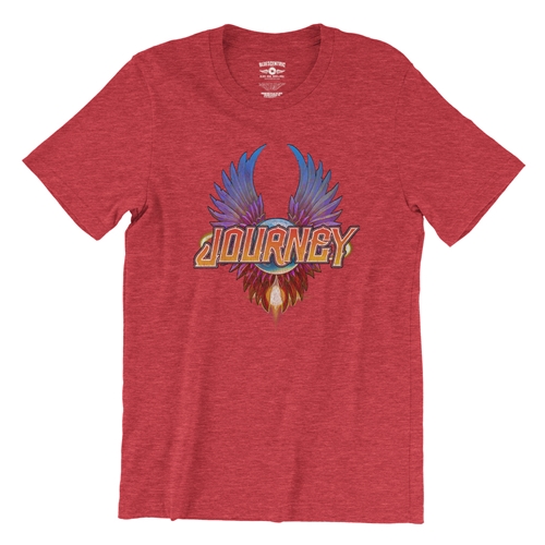 Colorful Journey Scarab Logo T-Shirt - Lightweight Vintage Style - vintageheatherred