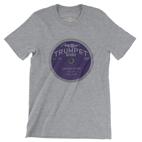 Trumpet Records Catfish Blues T-Shirt - Lightweight Vintage Style - heatherathletic