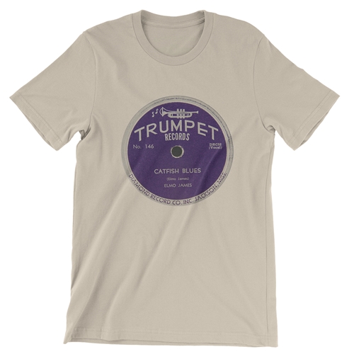 Trumpet Records Catfish Blues T-Shirt - Lightweight Vintage Style - vintagecream