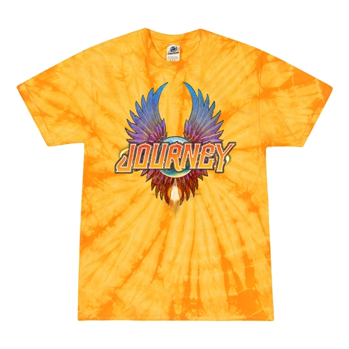 Colorful Journey Scarab Logo Tie-Dye T-Shirt - Yellow