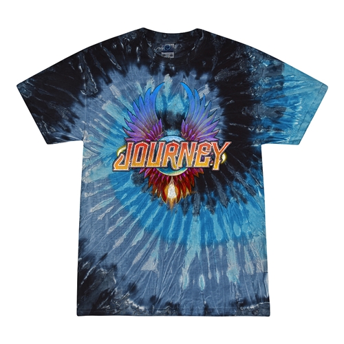 Colorful Journey Scarab Logo Tie-Dye T-Shirt - Blue
