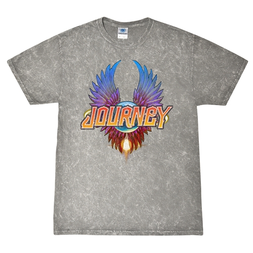 Colorful Journey Scarab Logo  T-Shirt - Grey Mineral Wash