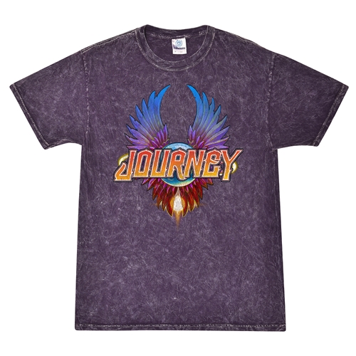 Colorful Journey Scarab Logo  T-Shirt - Purple Mineral Wash