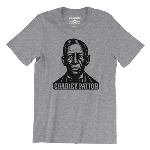 Charley Patton Wood Cut T-Shirt - Lightweight Vintage Style - vintageathleticheather