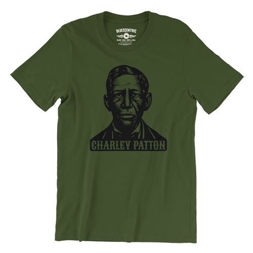 Charley Patton Wood Cut T-Shirt - Lightweight Vintage Style - vintageolive