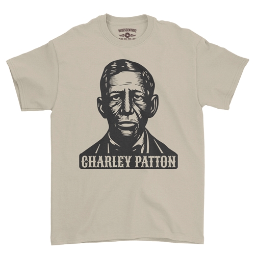 Charley Patton Wood Cut T-Shirt - Classic Heavy Cotton - classicsand