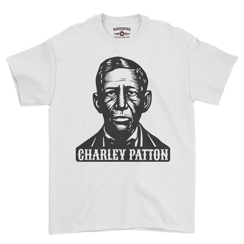 Charley Patton Wood Cut T-Shirt - Classic Heavy Cotton - classicwhite