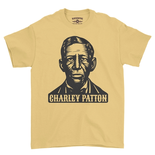 Charley Patton Wood Cut T-Shirt - Classic Heavy Cotton - classicyellow