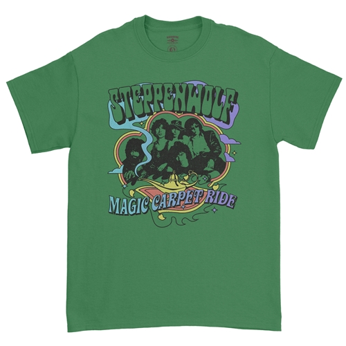 Steppenwolf Magic Carpet Ride T-Shirt - Classic Heavy Cotton - classickellygreen