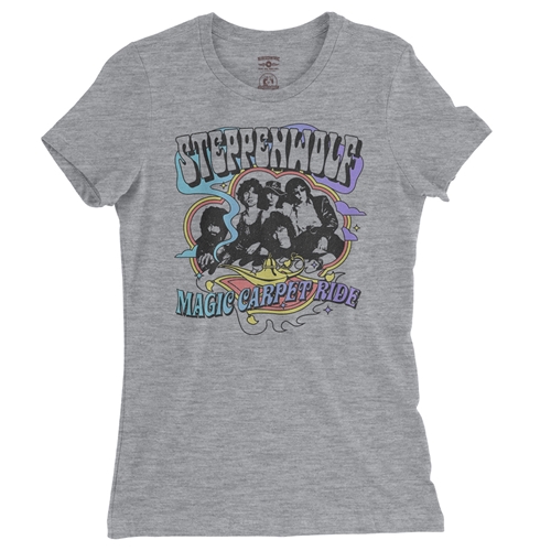 Steppenwolf Magic Carpet Ride Ladies T Shirt - Relaxed Fit - ladiesathleticheather