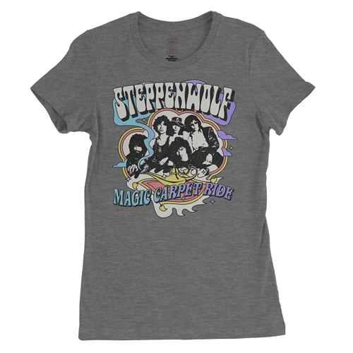 Steppenwolf Magic Carpet Ride Ladies T Shirt - Relaxed Fit - ladiesdeepheather